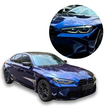 Factory direct sales 1.52*17M Danquan stone blue film PPf car packaging vinyl roll gloss color-changing film