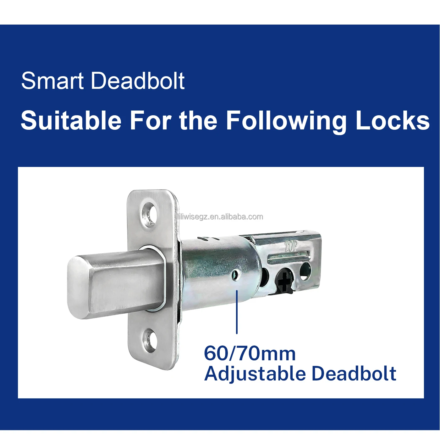 Waterproof Tuya WiFi Fingerprint Smart Door Lock with Grade C Lock Cylinder and 200 Fingerprint Capacity