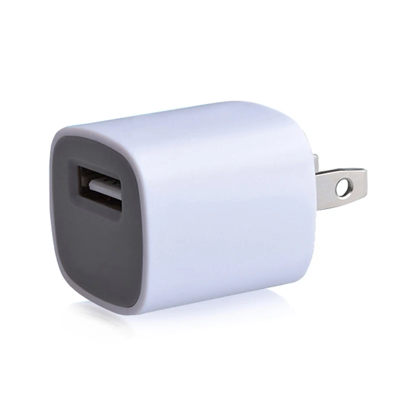 Wholesale Magnetic Electric USB Wall Plug 5W 1A 5V Single Port Wall Charger Power Adapter US Plug CE/FCC Certified Short Circuit