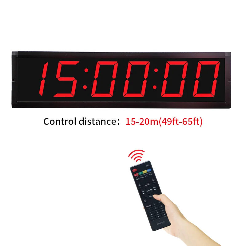 4 Inch LED Timer Clock with Remote Control & Customizable Functions