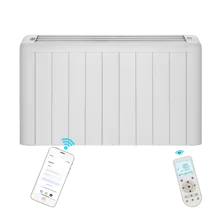 Best Direct Heat LED Display Digital Programmable Thermostat Weekly Timer Electric Aluminum Body 2000 W White Room Heaters