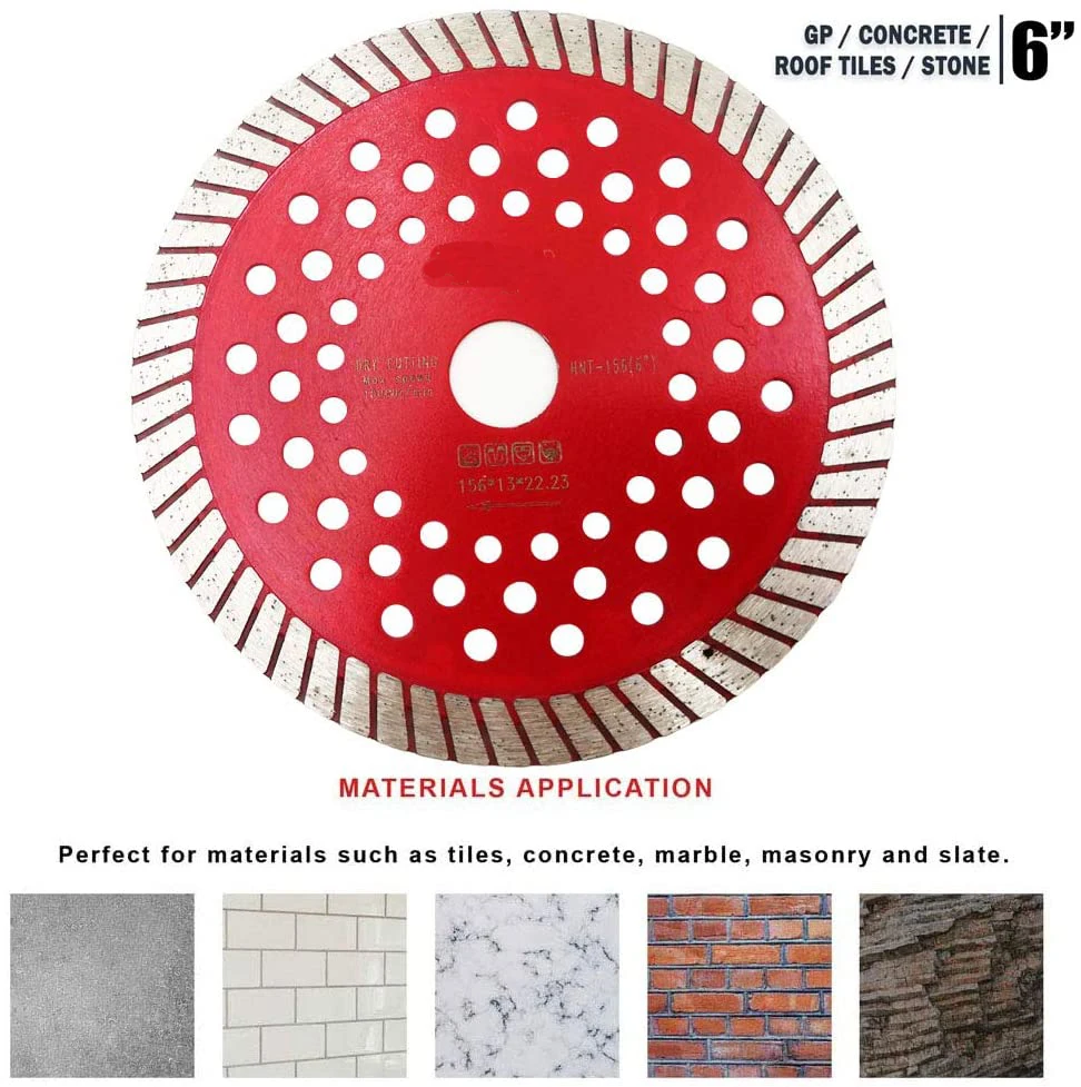 Dry Or Wet Stone Cutting Circular Turbo Saw Blade For Construction Work