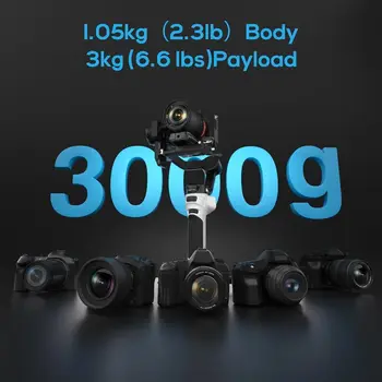 ZHIYUN  WEEBILL 3E 3-Axis Gimbal Stabilizer for Canon/Sony/Nikon Camera,Native Vertical Shooting Handheld Camera Gimbal detail image
