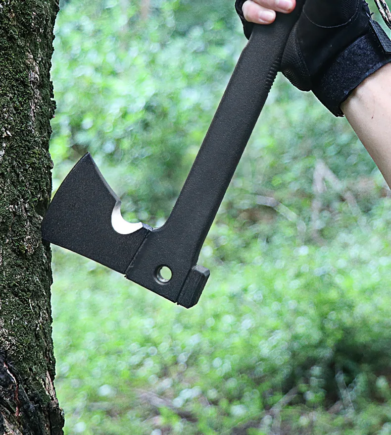Outdoor Stainless Steel Camping Axe Fire Ax Tactical Axe Multifunction Double Head Hatchet