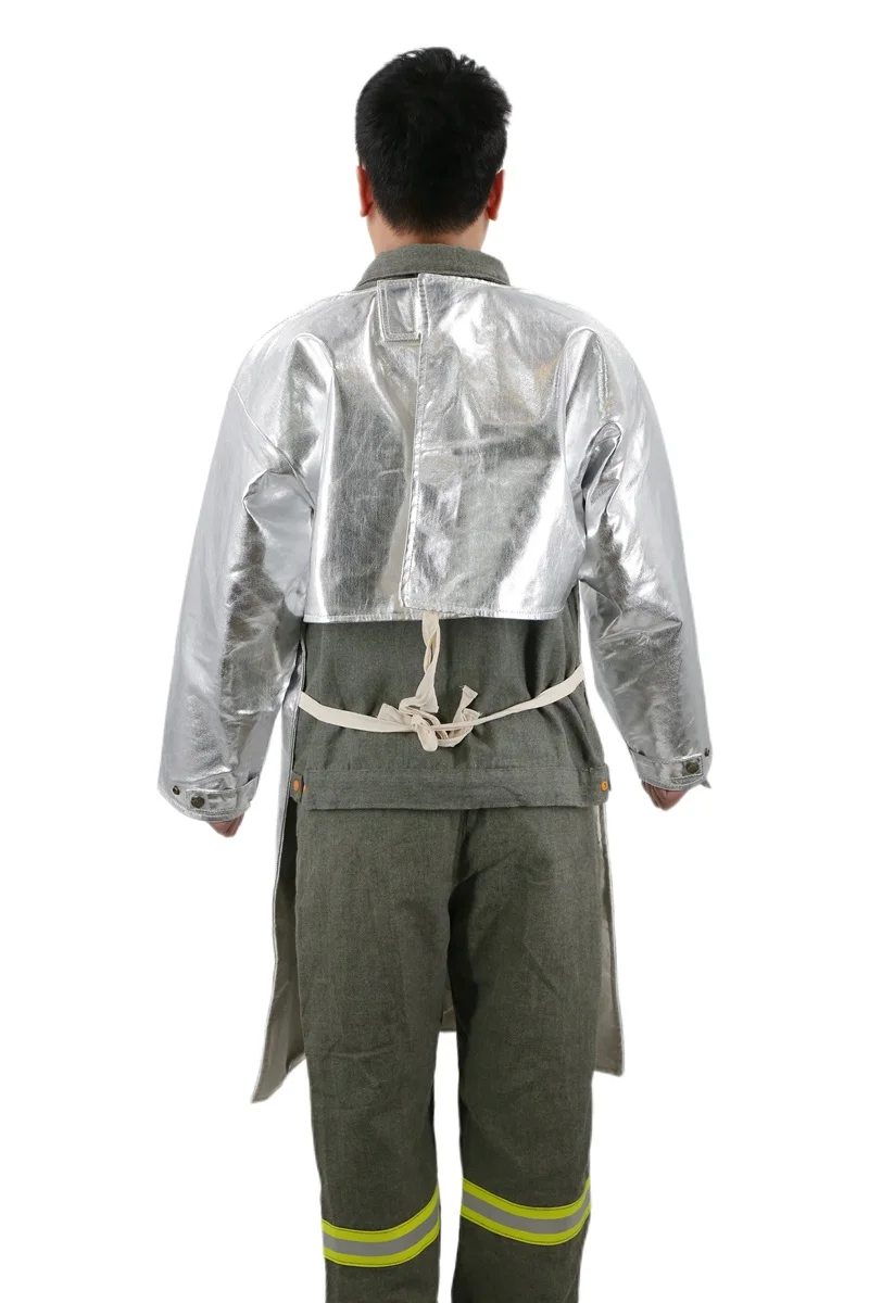 1000 Degree Aluminum Foil Workwear Aluminized Fire-Resistant High Temperature Coveralls Safety Clothing Uniform