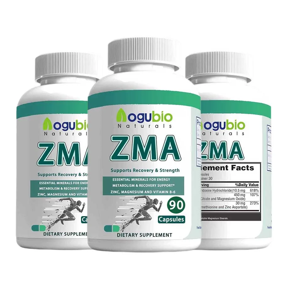 Custom Bodybuilding Supplement Zinc Magnesium Vitamin B6 Zma Capsules