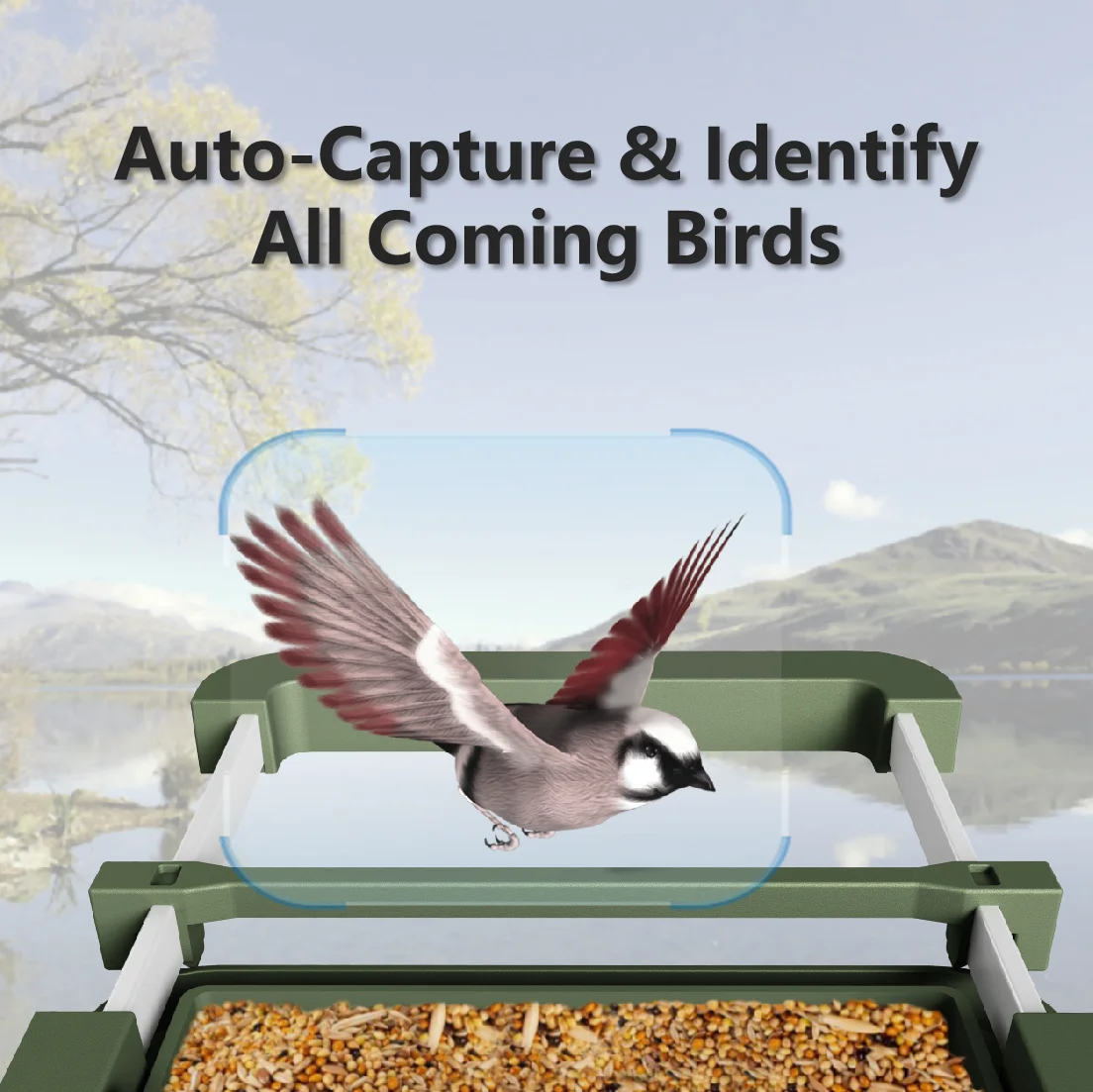 2023 Newest 4k Video Bird Feeding Nest House Camera Wifi Solar Smart