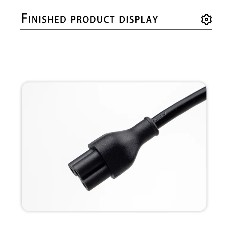 IEC C5 Female Connector Plug Inserts for Power Cord  Copper & PBT Material, Durable Cloverleaf Connector