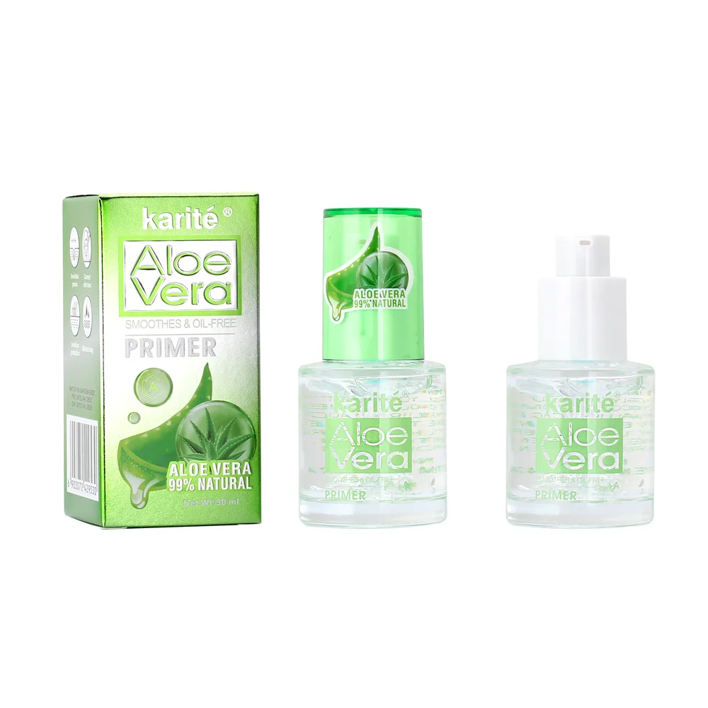 Karite 30ml Natural Aloe Vera Rose 24K Collagen Oil Free Face Primer Base  Custom Logo Private Label Moisturizing Makeup Primer