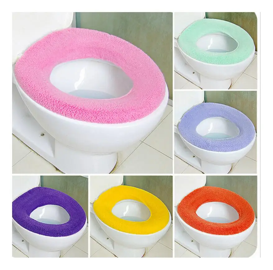 toilet mat soft toilet seat heated closestool pad washable toilet seat cover  FO 