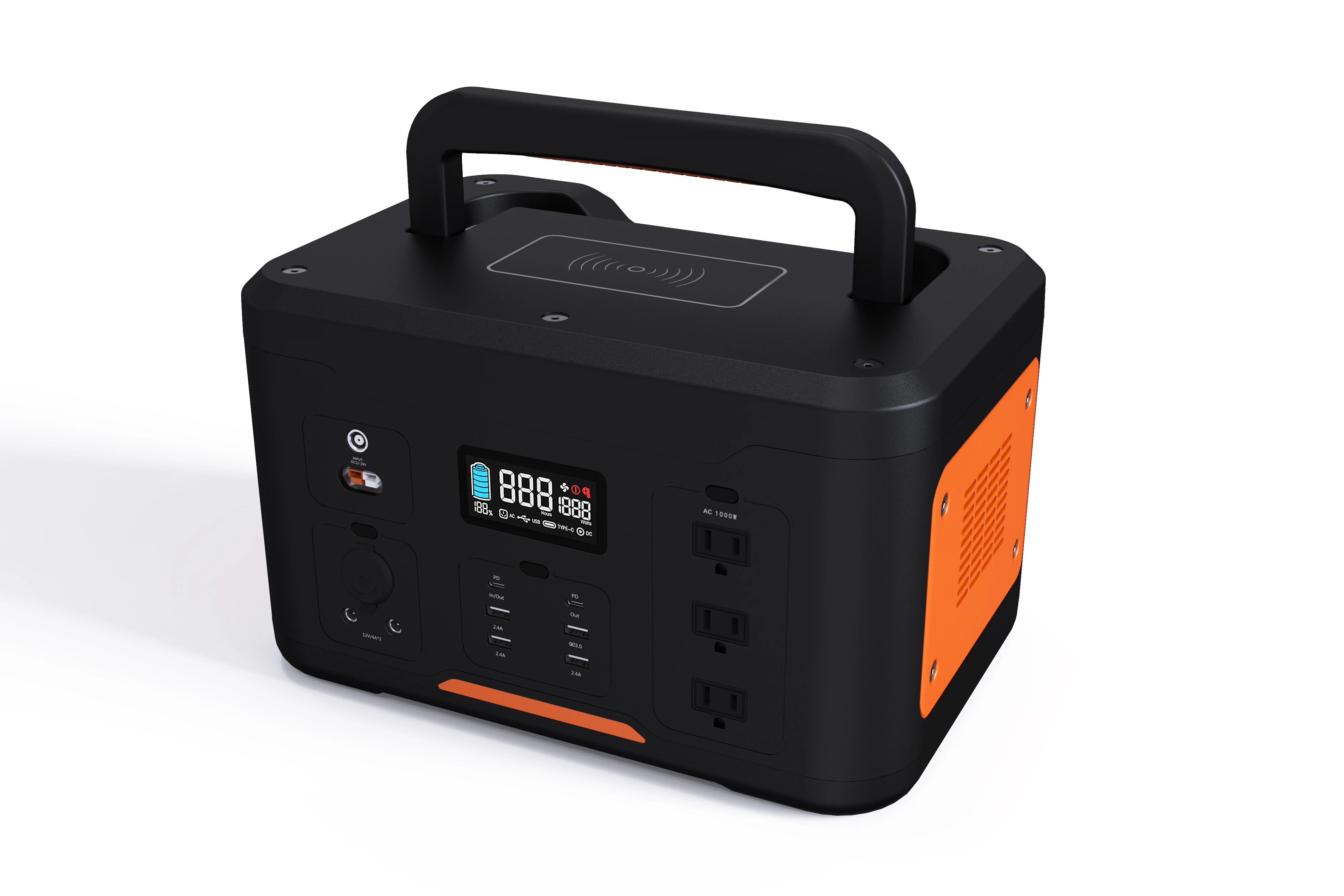 RisunPower S1000 21.6V 54Ah 1166.4Wh 1000-2000W NCM Lithium Battery smart light Portable PowerStation Emergency Outdoor Power Su