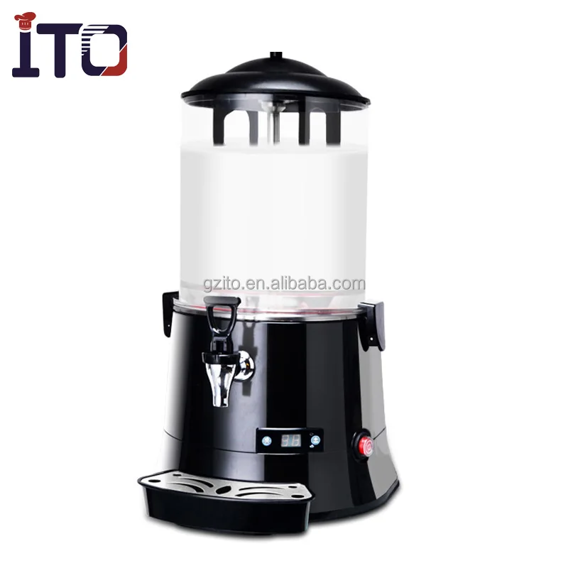 JINGEDD Hot Chocolate Machine,Commercial Hot Chocolate Dispenser  Machine,30~90℃ Adjustment Hot Coco Making Machine,Hot Drink Milk Machine  with Led