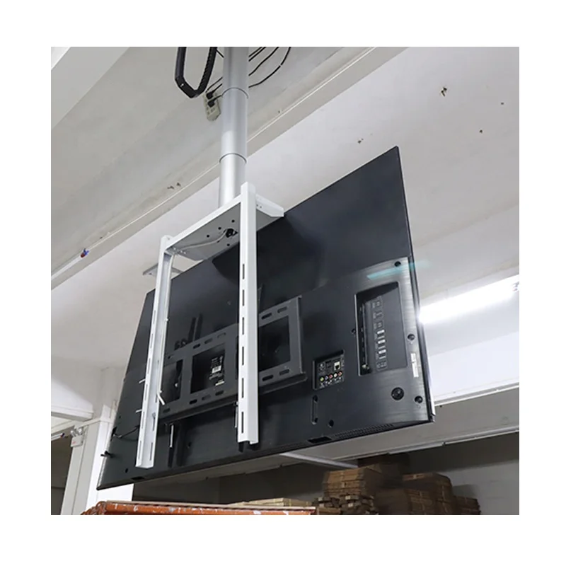 JGST New Customized Single Column Telescoping Bamboo Hanging Speaker Stage Lighting Ceiling Hidden Drop Down Tv Lift Mount