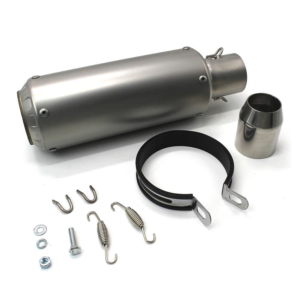 RACEPRO Full Range Universal Motorcycle Exhaust Systems Muffler for CRF350 Ninja 250 R25 KTM PCX 125