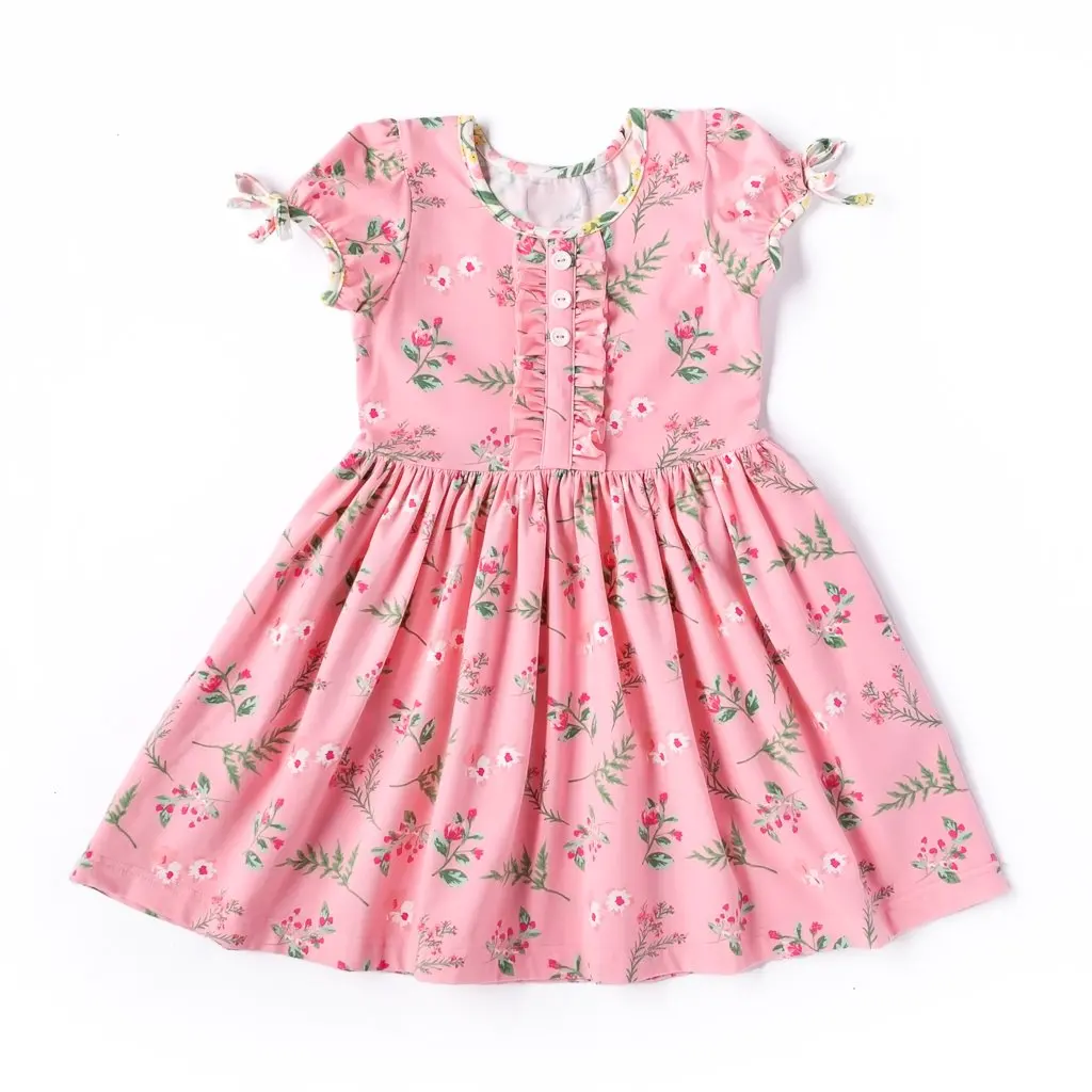 Wholesale Floral Frock Design Dress 