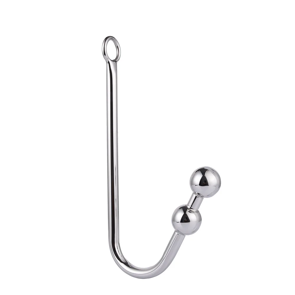 Stainless Steel Anal Hook with Anal Beads Hole Metal Butt Plug Anal Sex Toys Adult Product No Vibrator for Men Stainless Steel Anal Hook with Anal Beads Hole Metal Butt Plug Anal Sex Toys Adult Product No Vibrator for Men