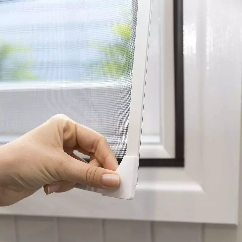 Magnetic Window Screen DIY Screening Mesh Magnetic Insect Screen Window Folding Mosquito Nets Portable Pleated Bugs Net