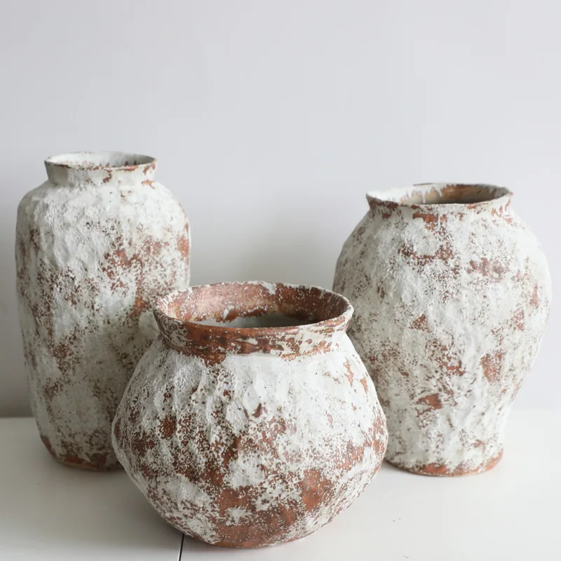 MSH Handmade Bohemian Style Terracotta Planter Pot for Garden Decor