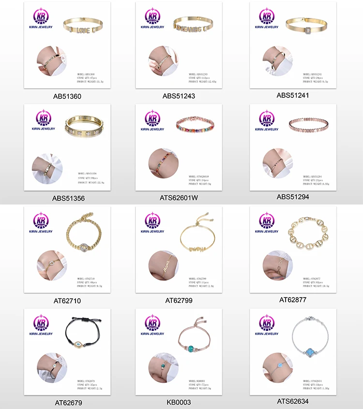 5A CZ Silver Bracelets Multi-Gemstone Rainbow Diamond Tennis Bracelets for Women