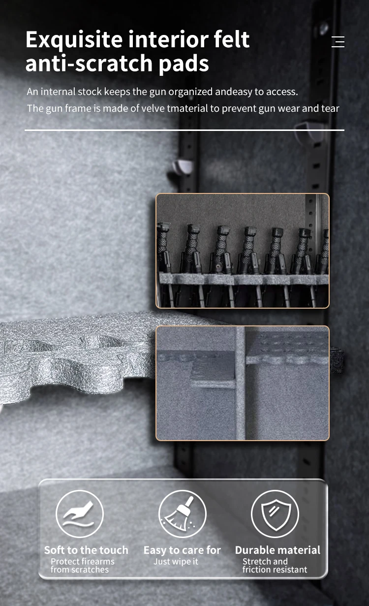 CEQSAFE Wholesale Professional Steel Security Digital Metal Electronic Gun Cabinet Safe Box manufacture