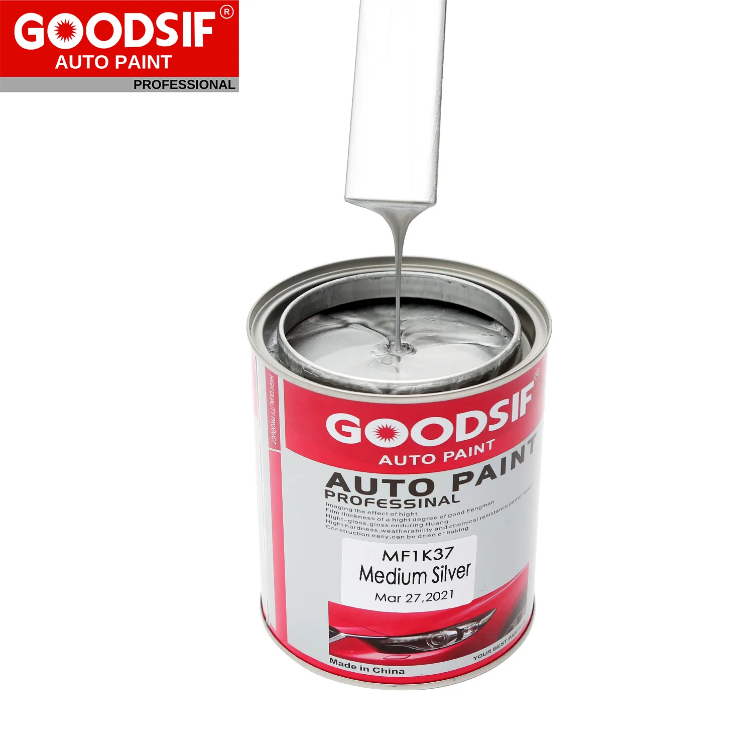 Clear Coat Silver Base Coat 2K Clear Coat Automotive Paint Repair