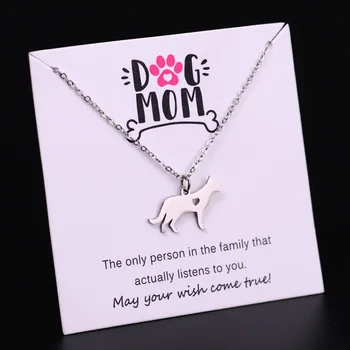 LWD60365 Stainless Steel Zodiac Family Tree of Life Dragonfly Ribbon Snowflake Footprints Dog Cat Paw Print Pendant Necklace