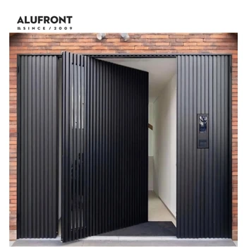 New Design Modern Residential Villa Exterior Door Front Entrance Aluminum Door With Smart Lock for Houses