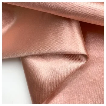 fabric for dresses luxury women material 30 yards shiny polyester spandex knitted designer stretch satin fabric Wholesale