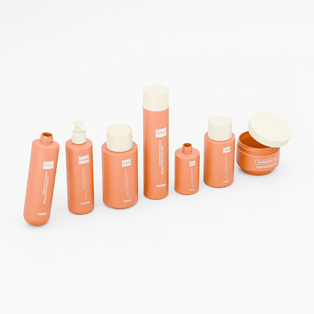 120ml, 240ml, 250ml, 300ml, 350ml Luxury Plastic HDPE Custom Printing Bottle and Jar for Skincare Packaging for Shampoo