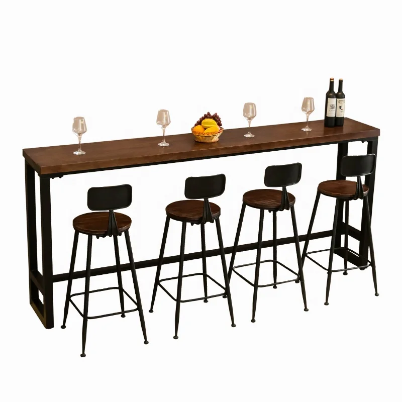 Mesa De Bar De Madera Hecha A Mano De Estilo Industrial Moderno Buy