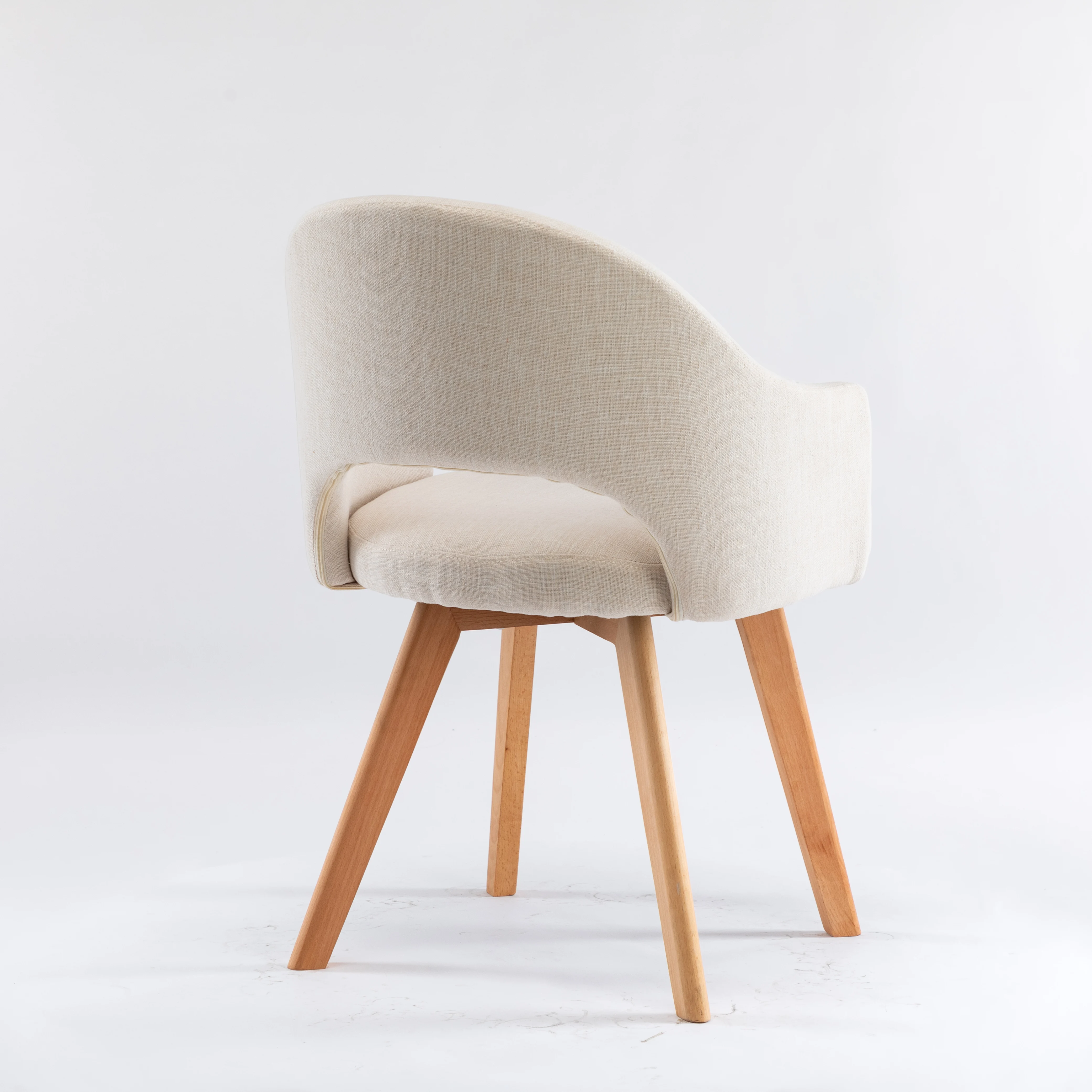 Hot Sale Modern Design Leisure Chair Comfortable Plywood and PU Leather Solid Wood with Soft Fabric for Living Room and Hotels