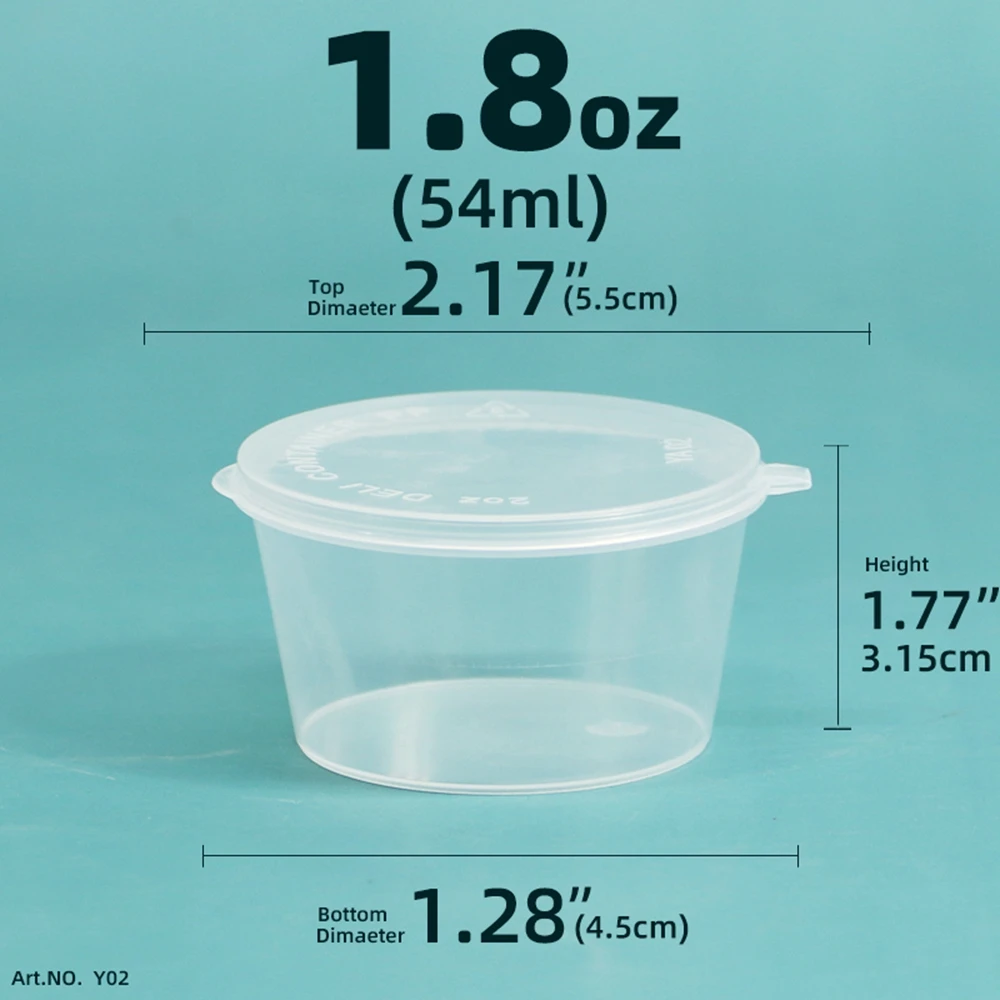 Yian Seasoning Container Leak-proof Jelly Yorgurt Cup Split Box Sample 