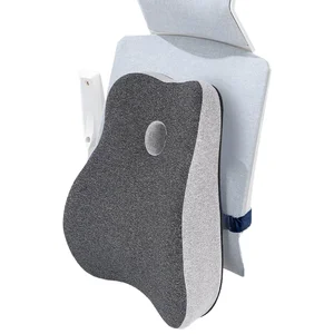 Wholesale Universal Memory Foam Lumbar Cushion Knitted Cotton Waist Protection Back Rest Support Pain Massage Nursing Seats