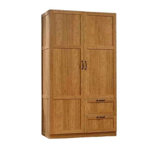 MDF Durable High Quality Classic Customized Bedroom Closet Furniture Natural Wooden Wardrobe