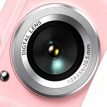 Digital Camera CMOS Sensor Pocket Size A85B Pink with Image Stabilization and Face Detection detail image