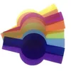 20 plaques circulaires de couleur