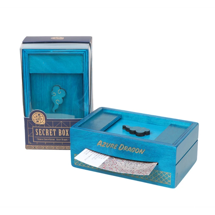 MIMI Wood Puzzle Box - Brain Teaser Lock Puzzle for 5+ Years, ASTM