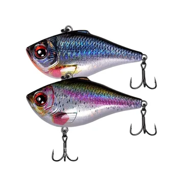 Lure 6cm/7cm Red Fox Freshwater Shaking Hard ABS Full-Column Search Bottom VIB Bass Five-Striped Black Fish – Hard Lure – view 2