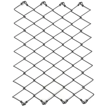 Teccoo High Tensile Steel Wire Mesh Rockfall Barriers Security Fence for Farm and Driveway Gates Powder Coated Metal Frame