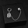 E053-Silver5 pour 2 boucles d'oreilles clip (1 pièce)