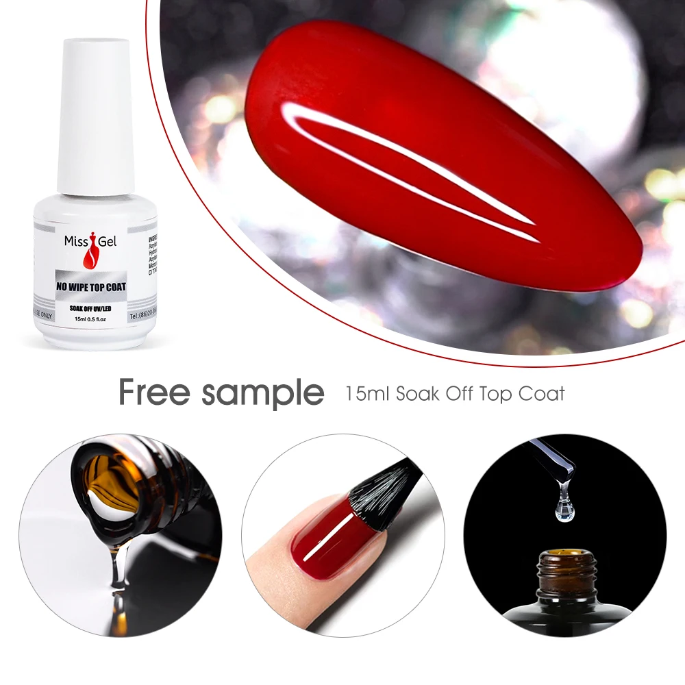 15 мл закаленное верхнее покрытие оптом фирменная марка Резина без протирания ногтей УФ гель лак