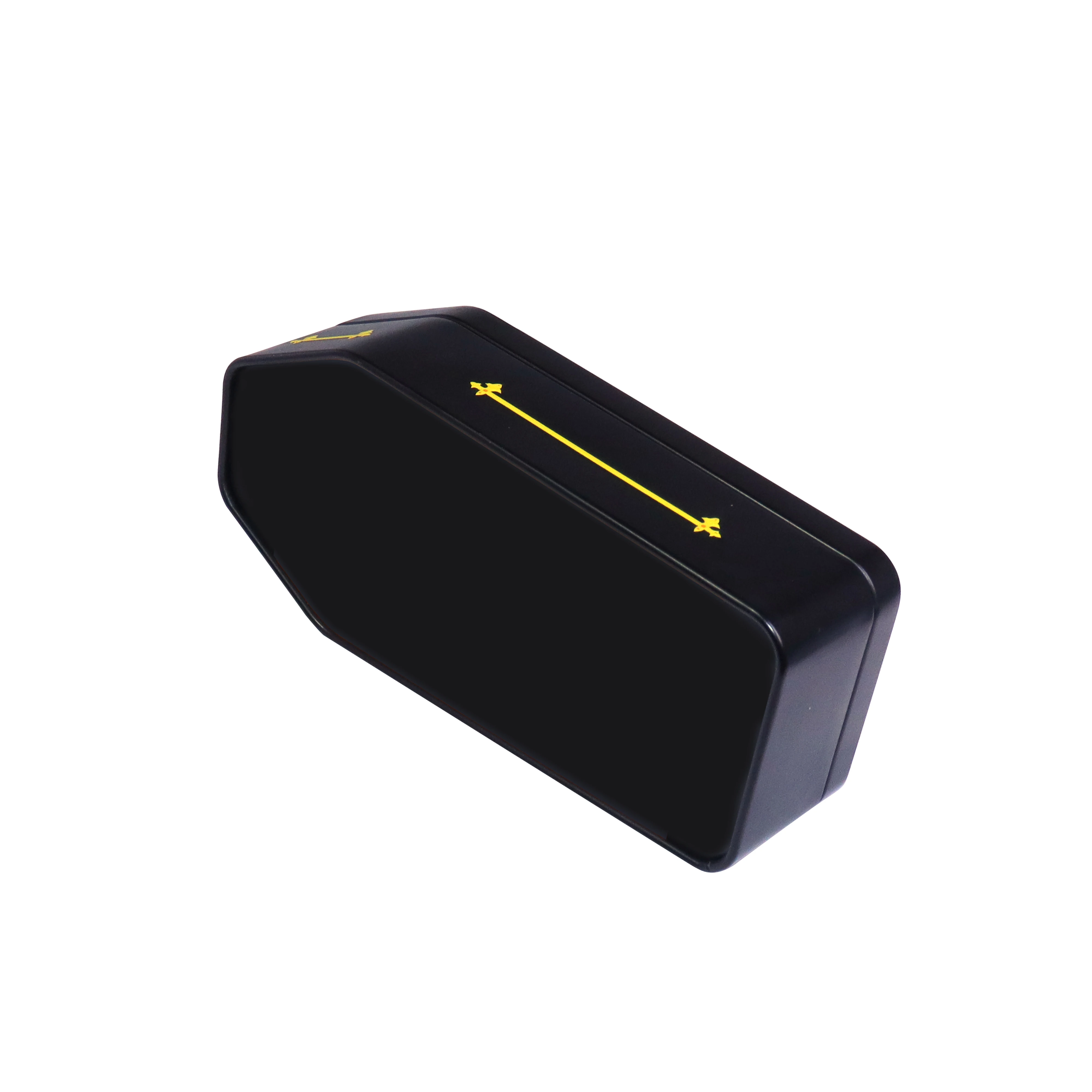 Halloween Coffin Irregular Shape Box Embossed Powder Coffee Chocolate Candy Storage with Airtight Lid Metal Can Tin Containers
