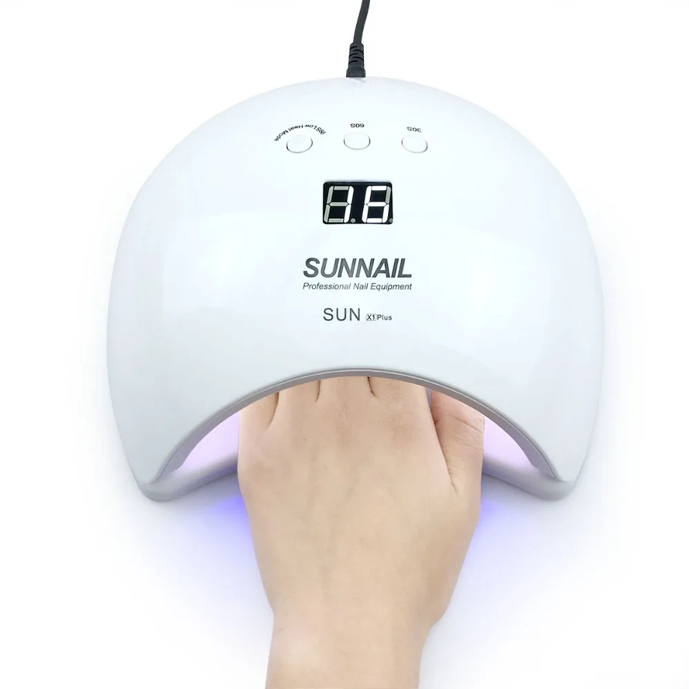 SUN X1 Plus 48W UV Light LED Nail Dryer UV LED Gel Nail Lamp Arched Shaped Lamps Nail Art Perfect Thumb Drying Solution