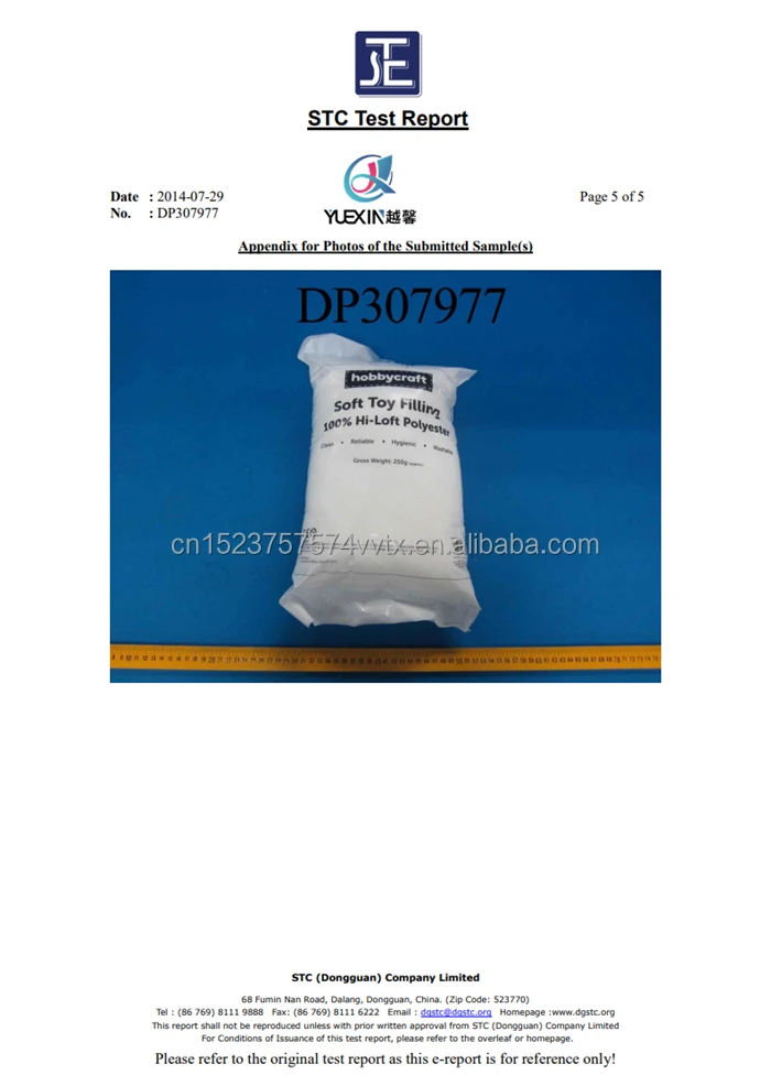 Recycled Polyester Fiber, High Resilience polyfill for Pillow Filling, Dolls DIY and Home Decoration Projects