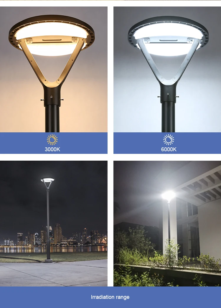 Dawn New Design Aluminum Ip65 Waterproof Luces Solar Para Jardin 3m 4m