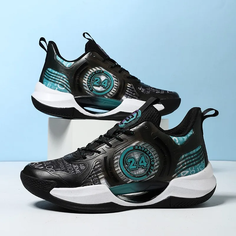 Shock Absorption Knitting Multiple Color Shoes for Men  Produce Abrasion Resistant Men Sneakers  Custom Basketball Style Shoe