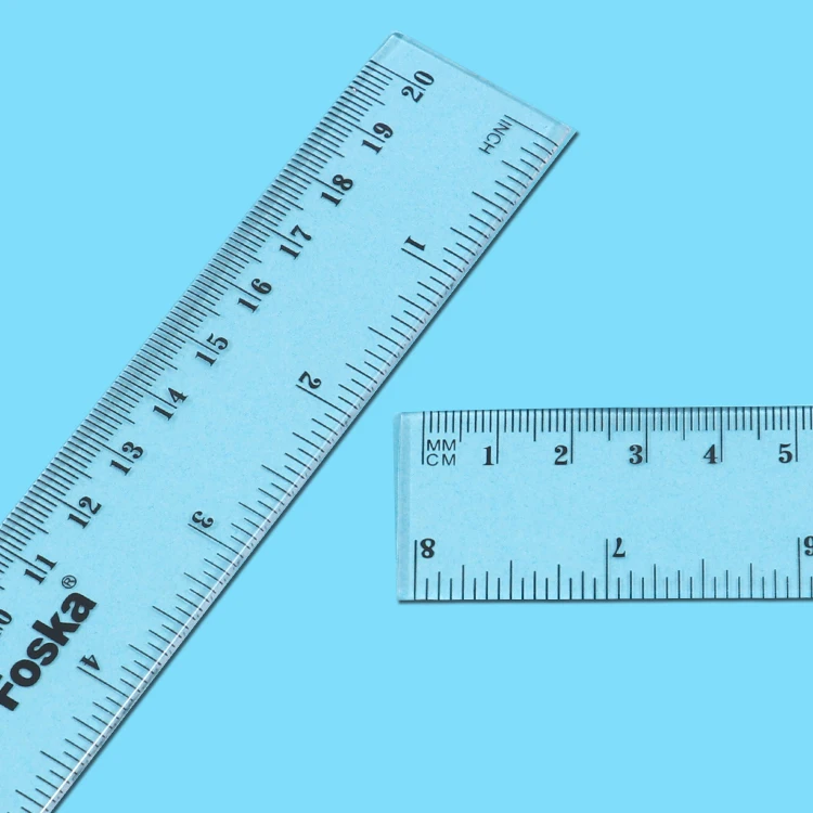 Set 4 Righelli In Plastica Trasparente - 10cm, 15cm, 20cm, 30cm Per Scuola E Ufficio - Foto 9