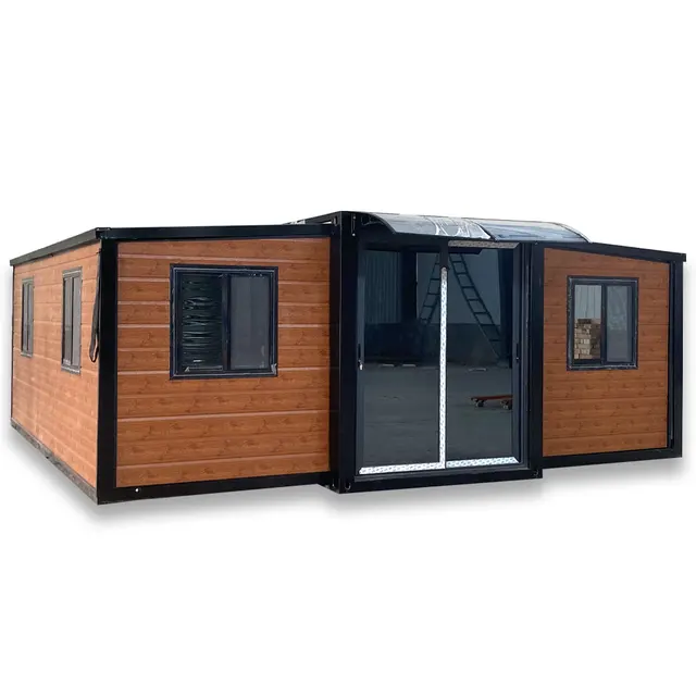 Wholesale 20Ft 40Ft Portable Prefabricated Luxury Home 2 3 4 5 Bedroom Folding Container Expandable House Prefab Modern Villa