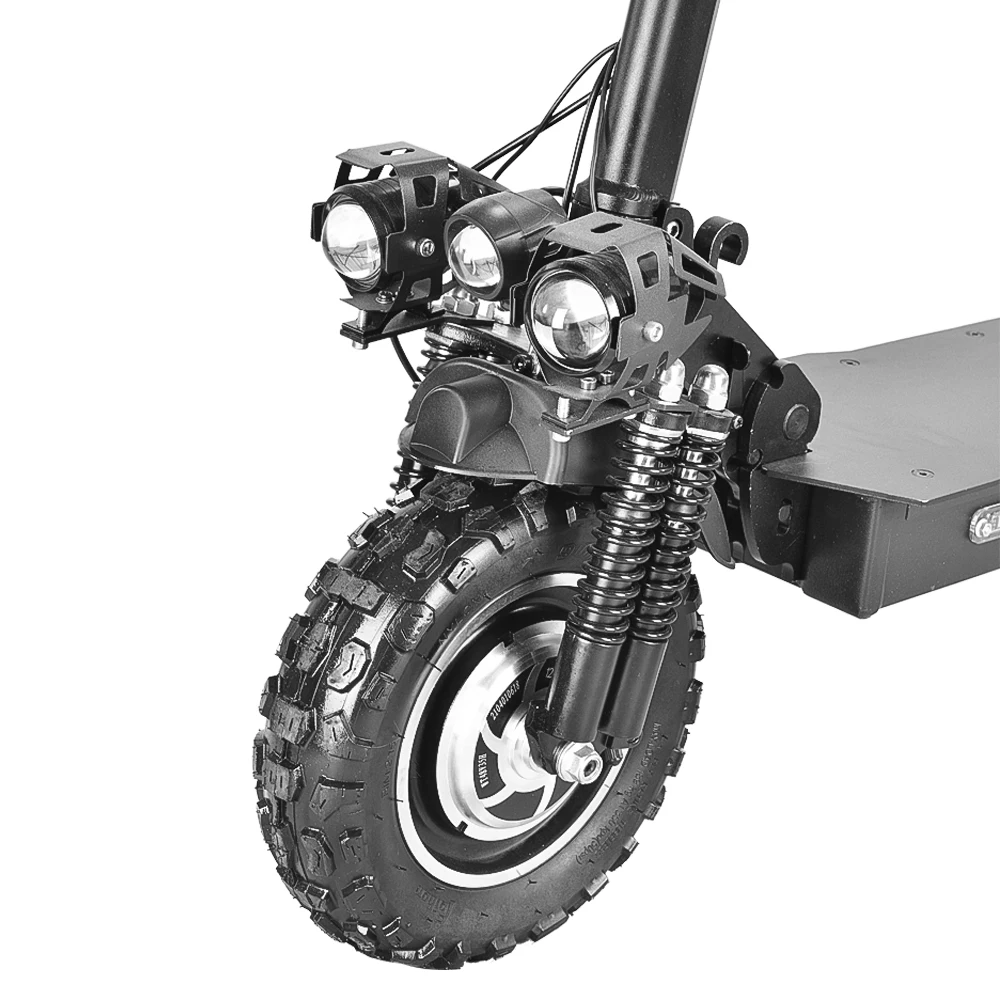 1200 Вт Двойной Мотор Складной электрический скутер с 11-дюймовый внедорожные широкие шины