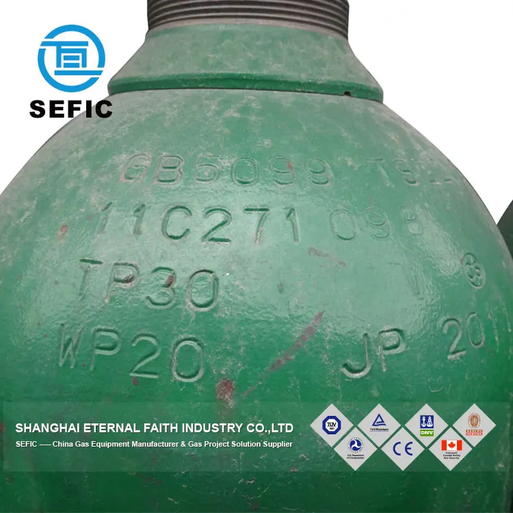 Different Color Inflate Balloons High Pressure Hydrogen Gas Cylinder